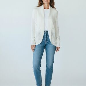 New Lilly Pulitzer Marla Knit Cardigan Cameo White Size XS
